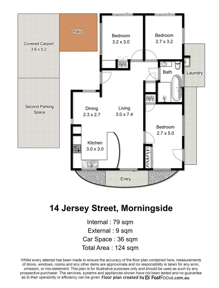 Floorplan of Homely house listing, 14 Jersey Street, Morningside QLD 4170