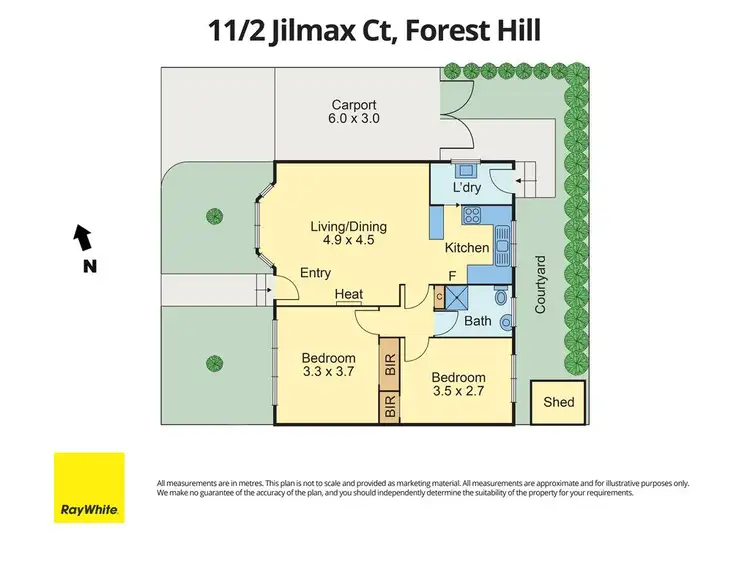 Floorplan of Homely unit listing, 11/2 Jilmax Court, Forest Hill VIC 3131