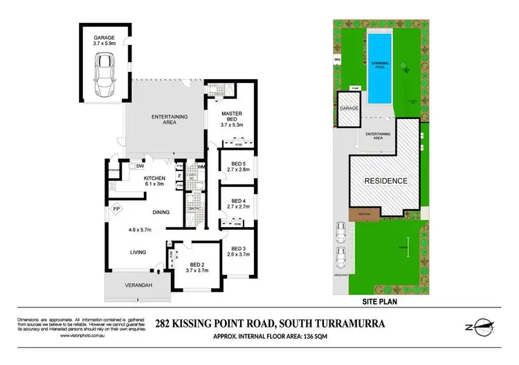 Floorplan of Homely house listing, 282 Kissing Point Road, Turramurra NSW 2074