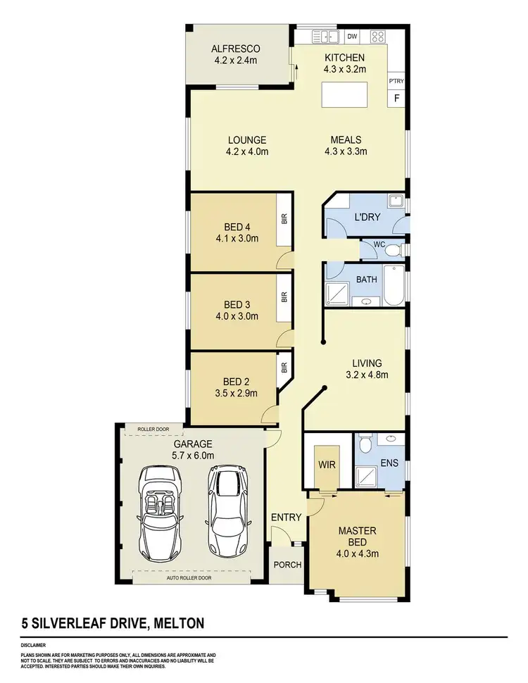 Floorplan of Homely house listing, 5 Silverleaf Drive, Melton VIC 3337