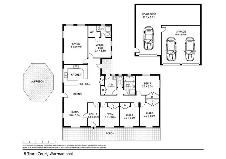 Floorplan of Homely house listing, 8 Truro Court, Warrnambool VIC 3280