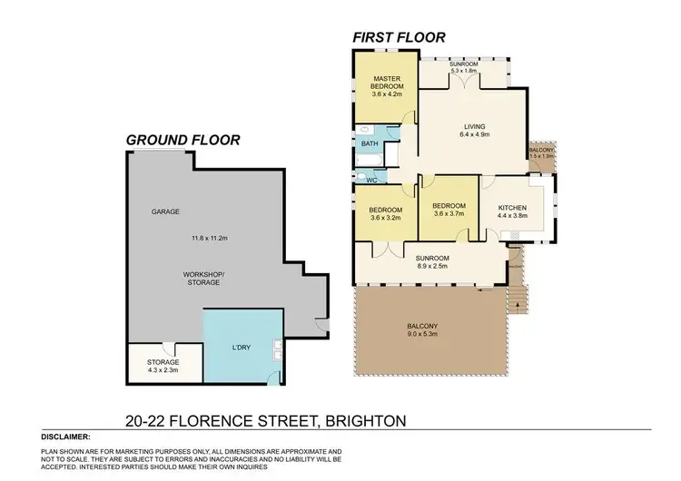 Floorplan of Homely house listing, 20-22 Florence Street, Brighton QLD 4017