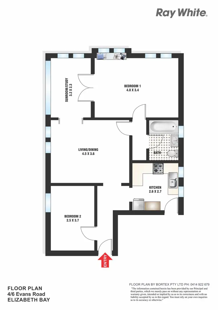 Floorplan of Homely apartment listing, 4/6 Evans Road, Elizabeth Bay NSW 2011