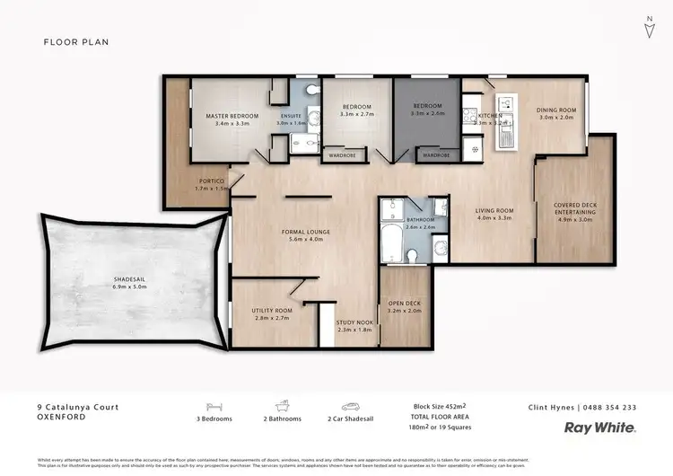 Floorplan of Homely house listing, 9 Catalunya Court, Oxenford QLD 4210