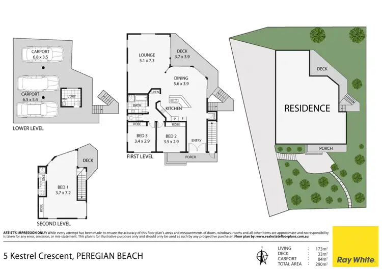 Floorplan of Homely house listing, 5 Kestrel Crescent, Peregian Beach QLD 4573