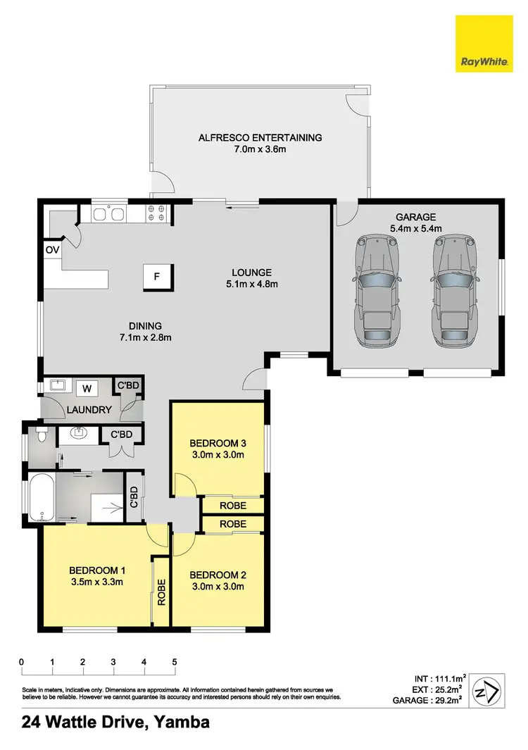 Floorplan of Homely house listing, 24 Wattle Drive, Yamba NSW 2464