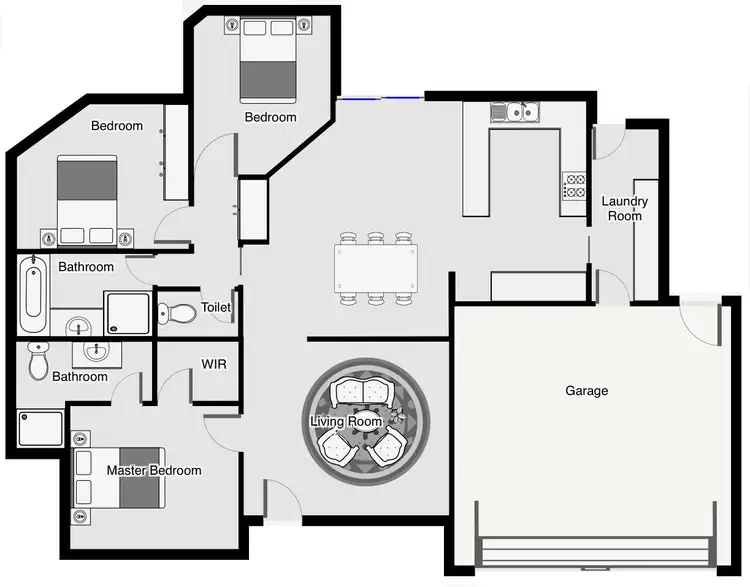 Floorplan of Homely house listing, 393 Eleventh Street, Mildura VIC 3500