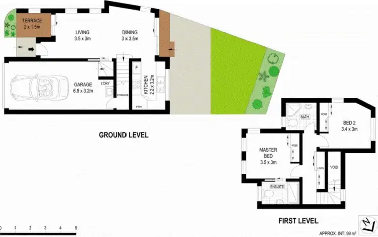 Floorplan of Homely townhouse listing, 5/7-11 Bowen Street, Windsor QLD 4030