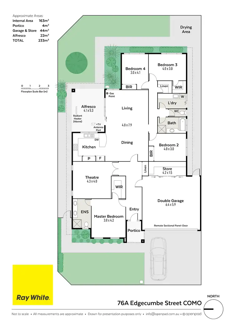 Floorplan of Homely house listing, 76A Edgecumbe Street, Como WA 6152