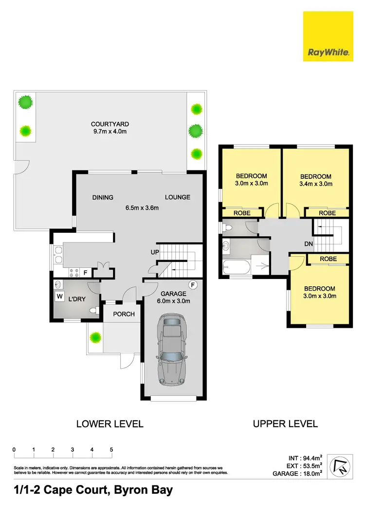Floorplan of Homely townhouse listing, 1/1-2 Cape Court, Byron Bay NSW 2481