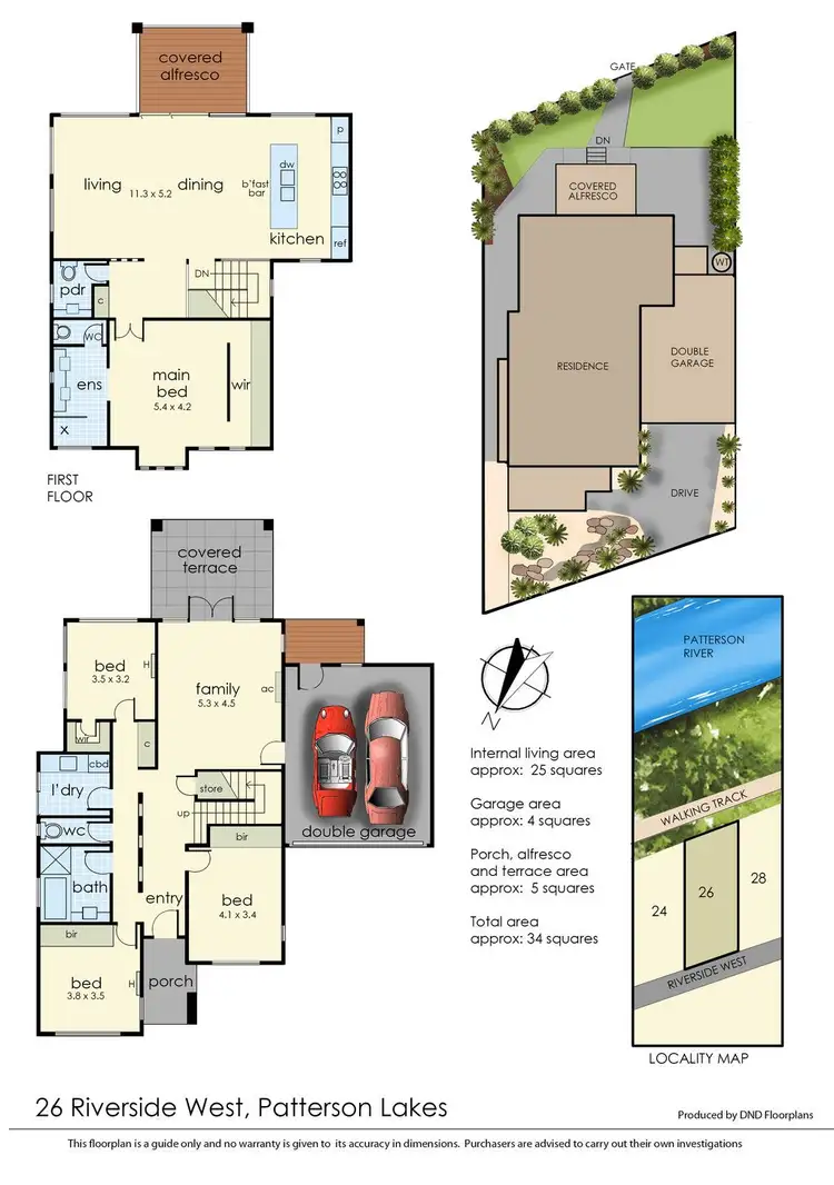 Floorplan of Homely house listing, 26 Riverside West, Patterson Lakes VIC 3197