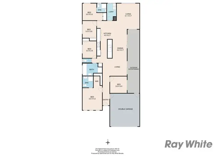 Floorplan of Homely house listing, 8 Stapleton Court, Benalla VIC 3672