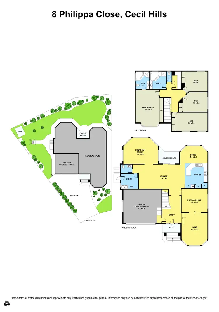Floorplan of Homely house listing, 8 Philippa Close, Cecil Hills NSW 2171