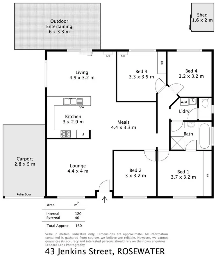 Floorplan of Homely house listing, 43 Jenkins Street, Rosewater SA 5013