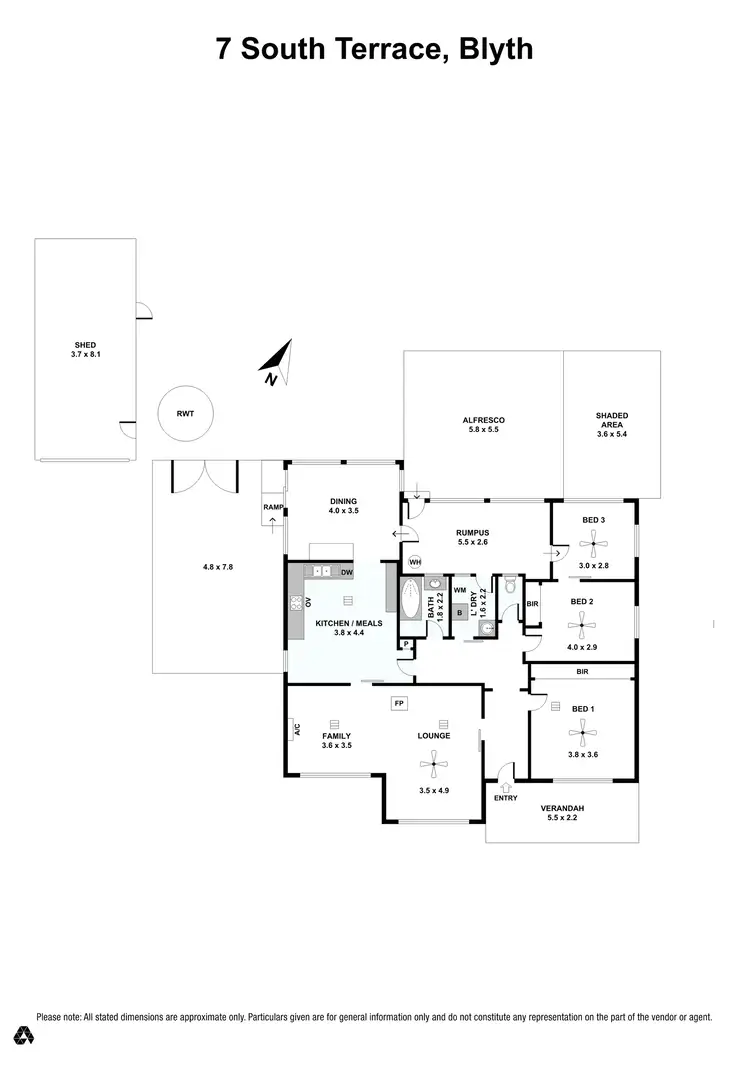 Floorplan of Homely house listing, 7 South Terrace, Blyth SA 5462