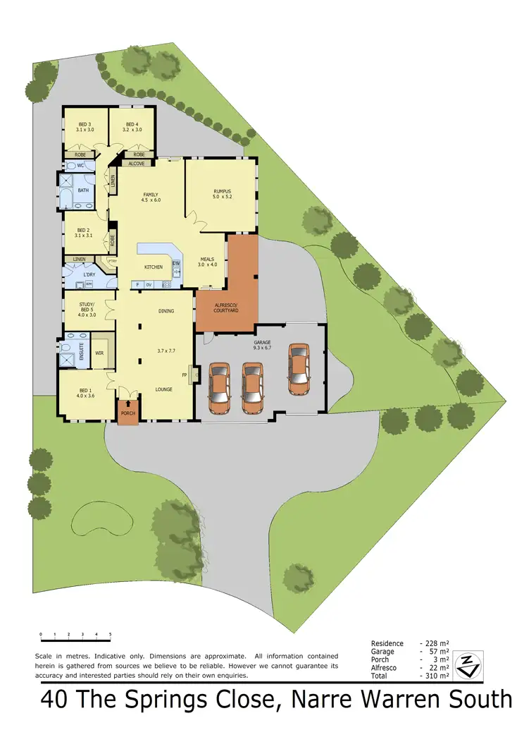 Floorplan of Homely house listing, 40 The Springs Close, Narre Warren South VIC 3805