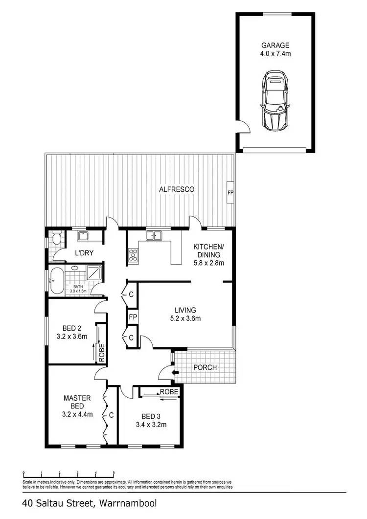 Floorplan of Homely house listing, 40 Saltau Street, Warrnambool VIC 3280