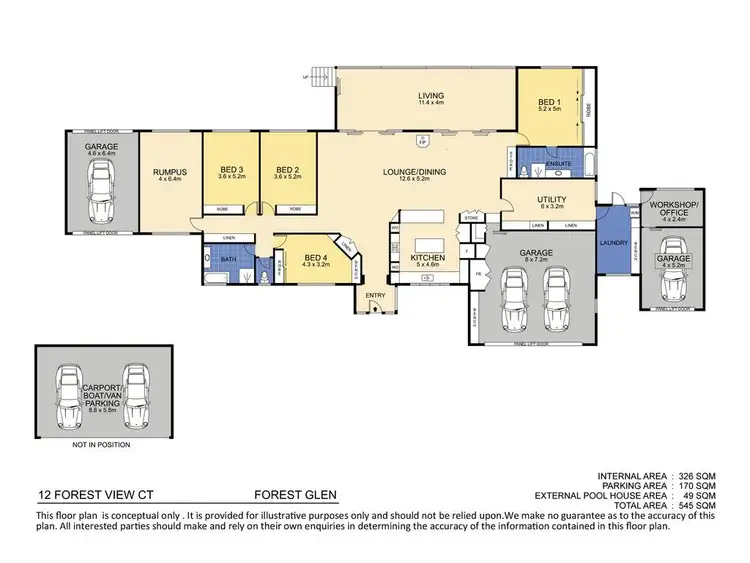 Floorplan of Homely house listing, 12 Forest View Court, Forest Glen QLD 4556