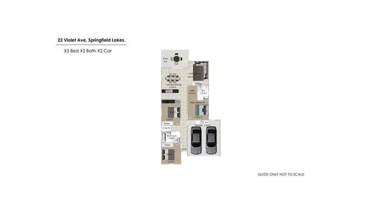 Floorplan of Homely house listing, 22 Violet Avenue, Springfield Lakes QLD 4300