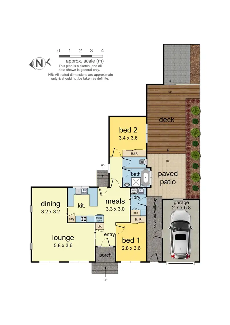 Floorplan of Homely unit listing, 1/6 Rosaline Avenue, Mount Waverley VIC 3149