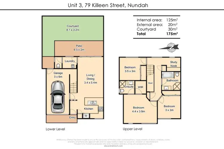 Floorplan of Homely townhouse listing, 3/79 Killeen Street, Nundah QLD 4012