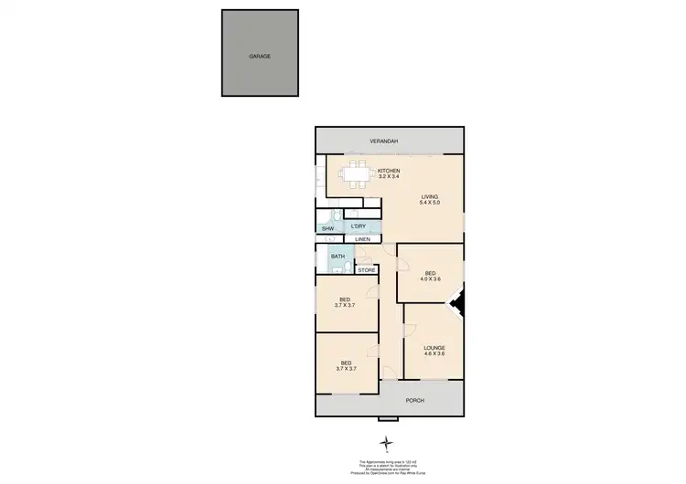 Floorplan of Homely house listing, 14 Kennedy Street, Euroa VIC 3666