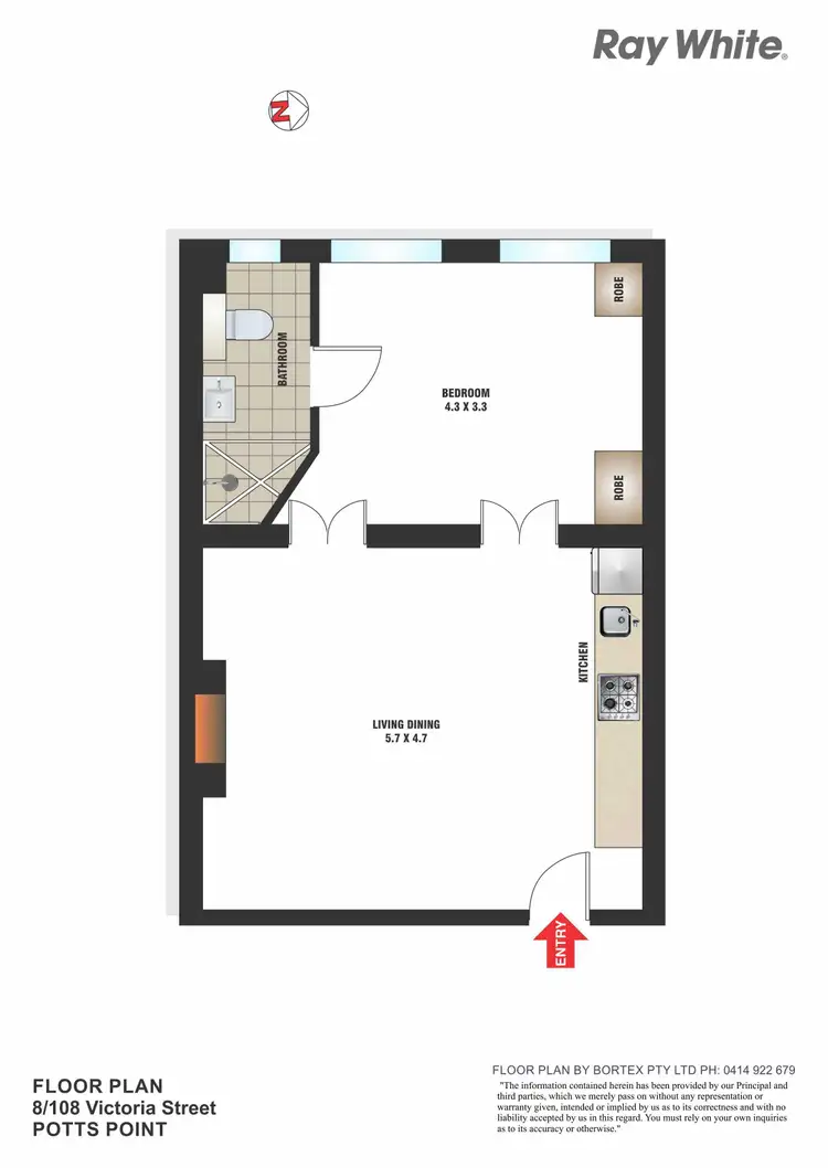 Floorplan of Homely apartment listing, 8/108 Victoria Street, Potts Point NSW 2011