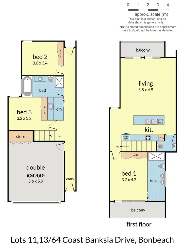 Floorplan of Homely townhouse listing, 6/64 Coast Banksia Drive, Bonbeach VIC 3196