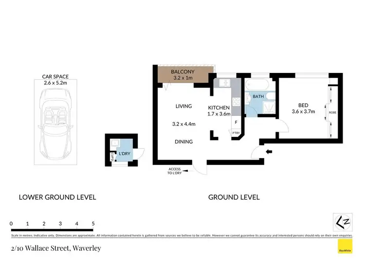 Floorplan of Homely apartment listing, 2/10 Wallace Street, Waverley NSW 2024