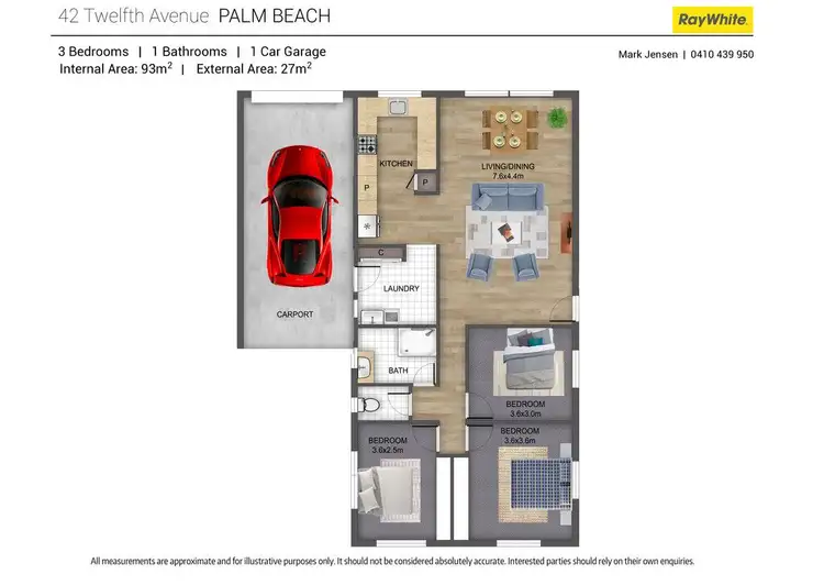 Floorplan of Homely house listing, 42 Twelfth Avenue, Palm Beach QLD 4221