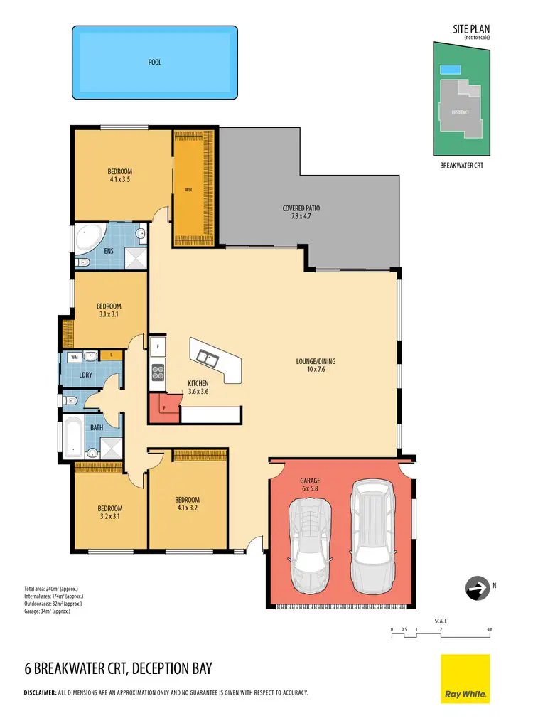 Floorplan of Homely house listing, 6 Breakwater Court, Deception Bay QLD 4508