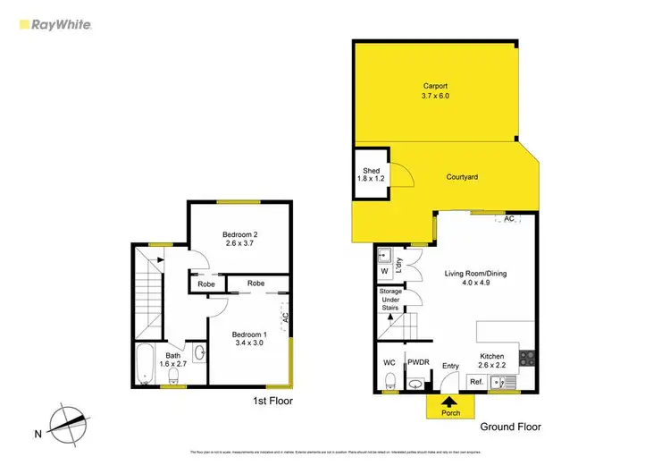 Floorplan of Homely townhouse listing, 1/58 French Street, Lalor VIC 3075