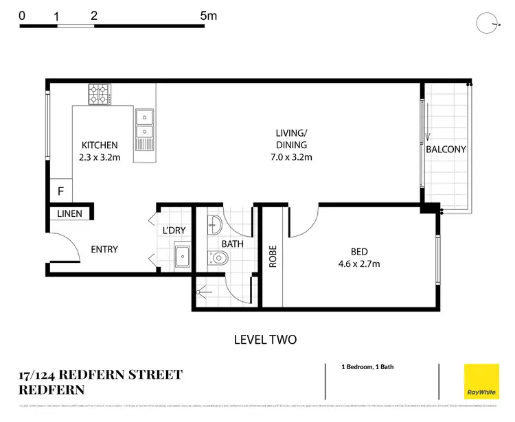 Floorplan of Homely apartment listing, 17/124 Redfern Street, Redfern NSW 2016
