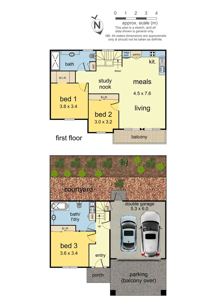Floorplan of Homely townhouse listing, 6/3 Keylana Boulevard, Mount Waverley VIC 3149