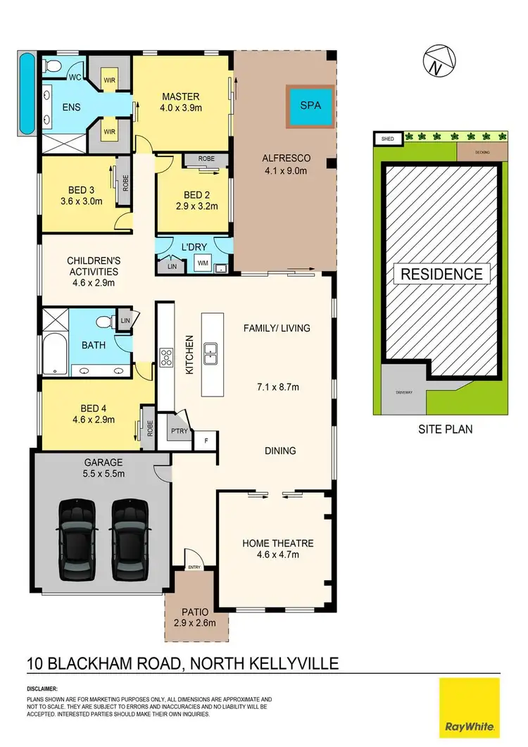 Floorplan of Homely house listing, 10 Blackham Road, Kellyville NSW 2155
