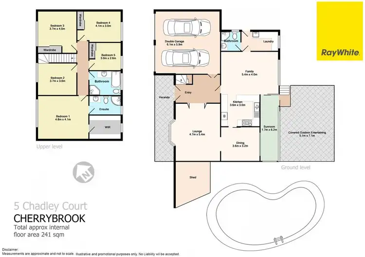 Floorplan of Homely house listing, 5 Chadley Court, Cherrybrook NSW 2126
