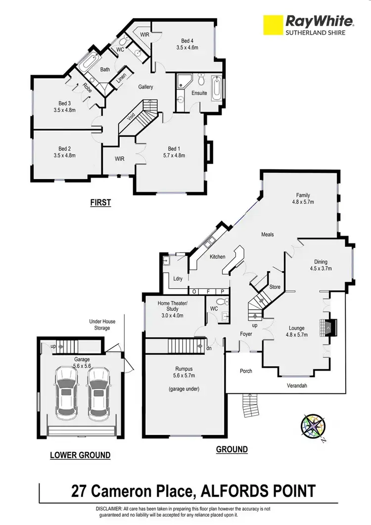 Floorplan of Homely house listing, 27 Cameron Place, Alfords Point NSW 2234
