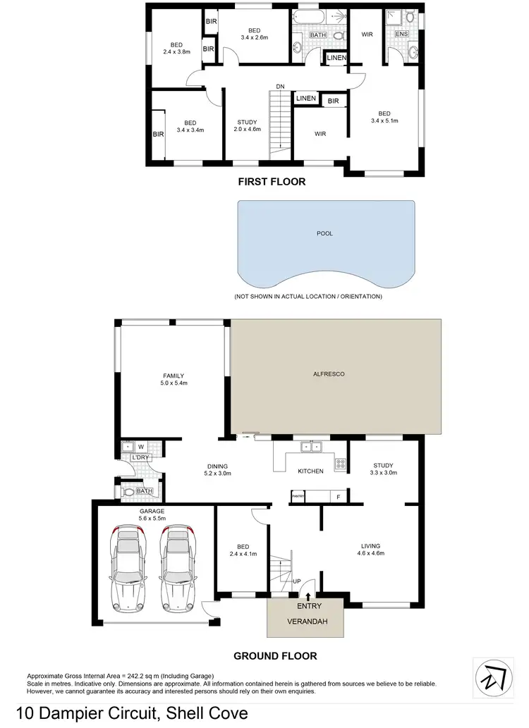 Floorplan of Homely house listing, 10 Dampier Crescent, Shell Cove NSW 2529