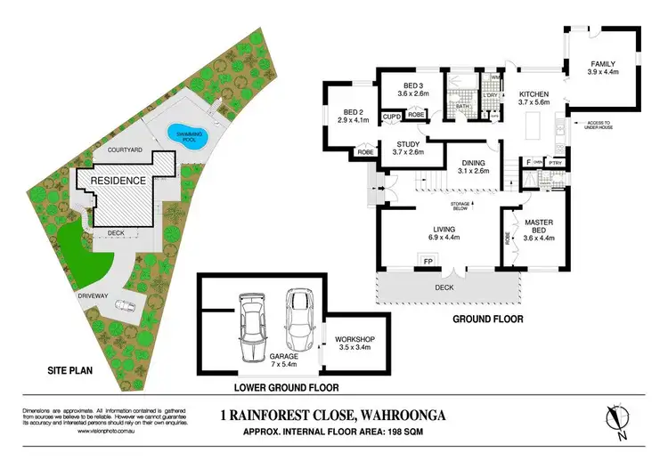 Floorplan of Homely house listing, 1 Rainforest Close, Wahroonga NSW 2076