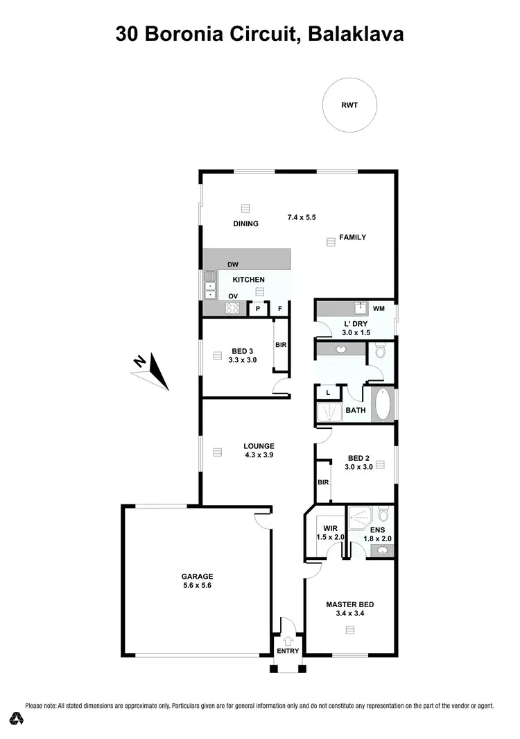 Floorplan of Homely house listing, 30 Boronia Circuit, Balaklava SA 5461