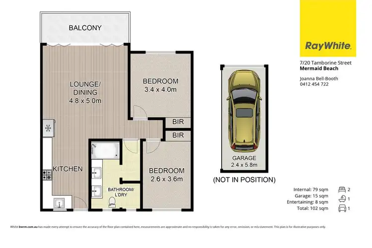 Floorplan of Homely apartment listing, 7/20 Tamborine Street, Mermaid Beach QLD 4218