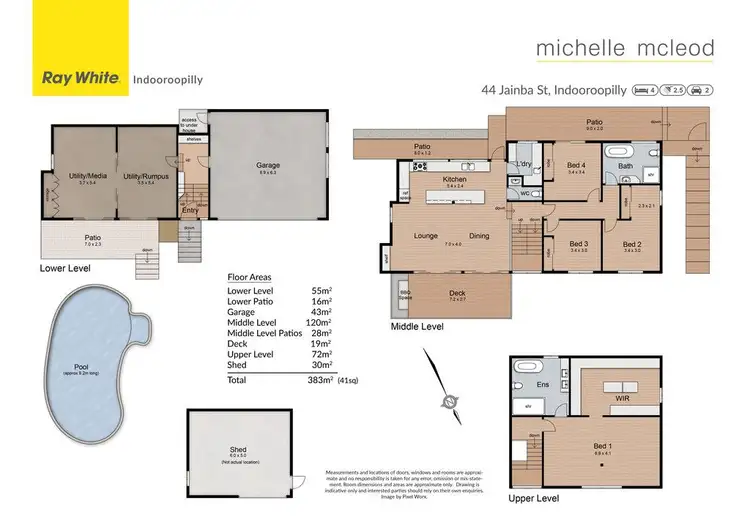 Floorplan of Homely house listing, 44 Jainba Street, Indooroopilly QLD 4068