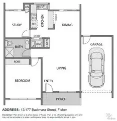 Floorplan of Homely house listing, 12/177 Badimara Street, Fisher ACT 2611