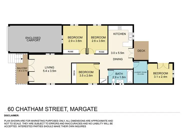 Floorplan of Homely house listing, 60 Chatham Street, Margate QLD 4019