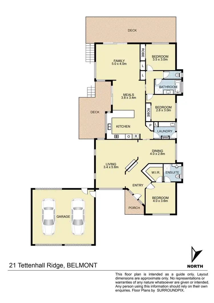 Floorplan of Homely house listing, 21 Tettenhall Ridge, Belmont VIC 3216