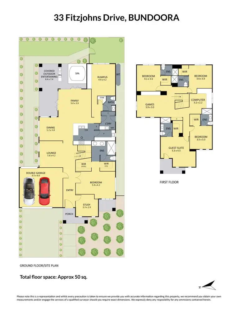 Floorplan of Homely house listing, 33 Fitzjohns Drive, Bundoora VIC 3083
