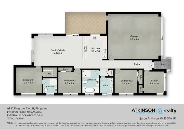 Floorplan of Homely house listing, 42 Collingrove Circuit, Pimpama QLD 4209