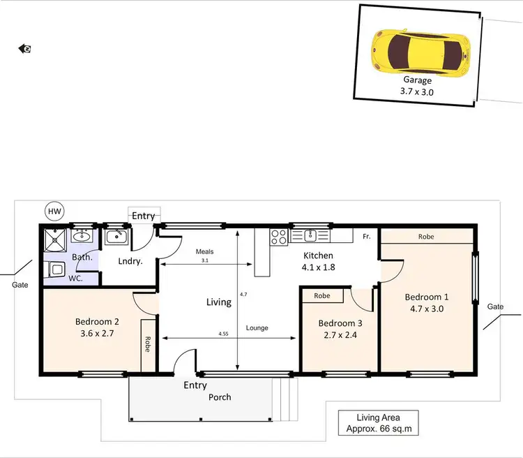Floorplan of Homely house listing, 16 Murtho Road, Paringa SA 5340