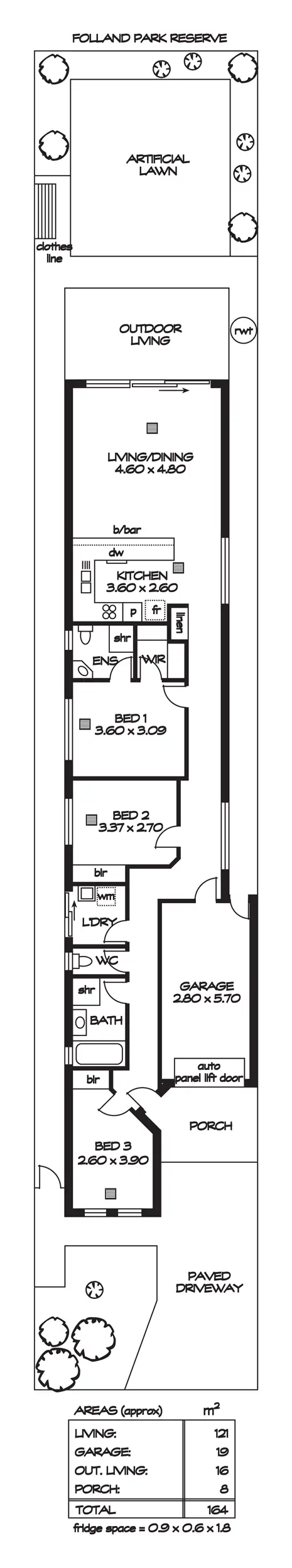 Floorplan of Homely house listing, 38 Warwick Street, Enfield SA 5085