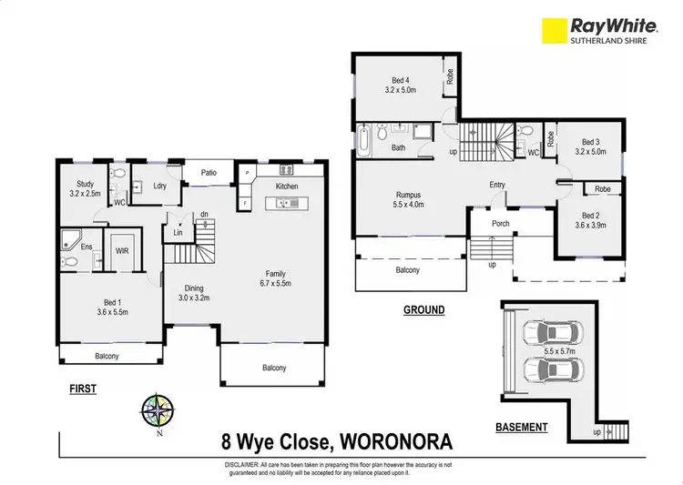 Floorplan of Homely house listing, 8 Wye Close, Woronora NSW 2232